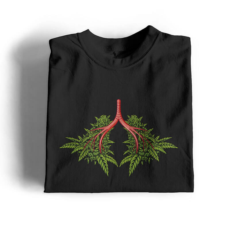 Cannabis Lungs T-shirts