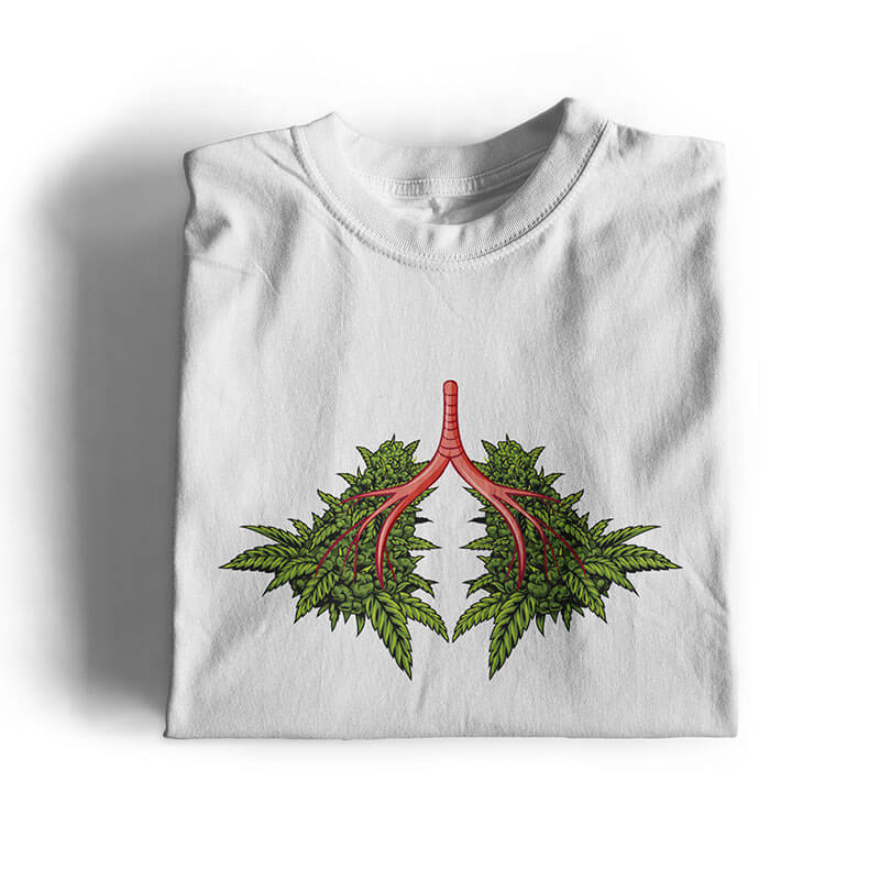 Cannabis Lungs T-shirts